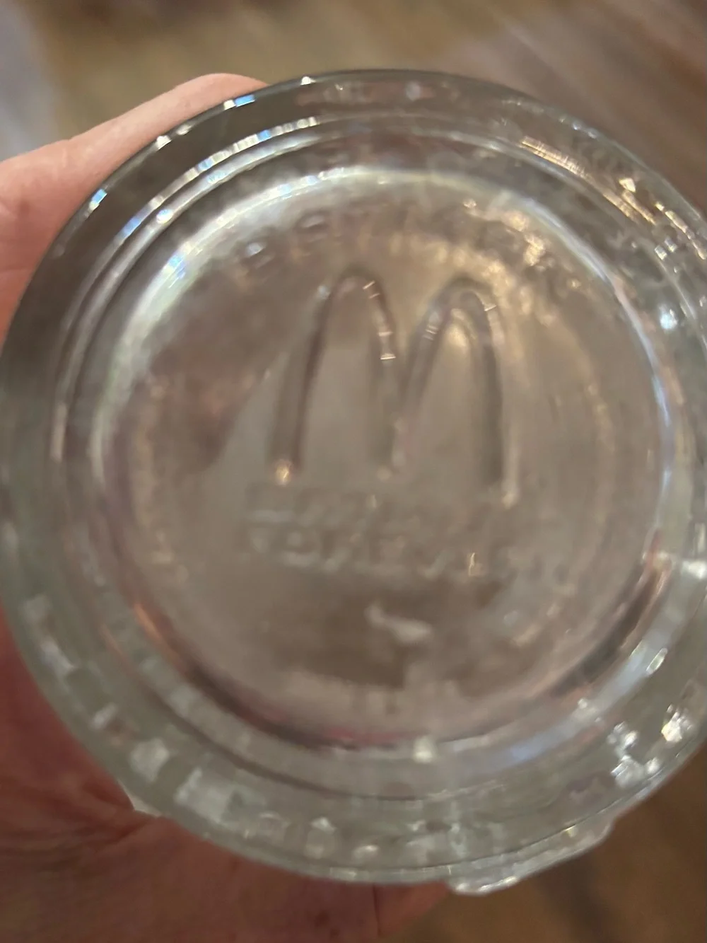 1995 McDonald’s Batman Forever Embossed Glass Mug Batman DC Comics Collectible C